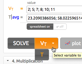 solved variable