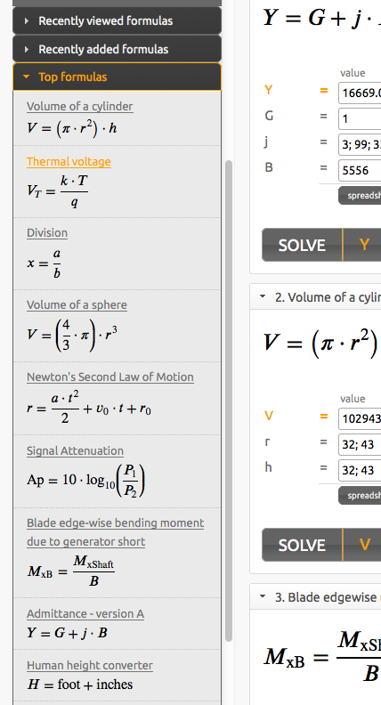 top formulas